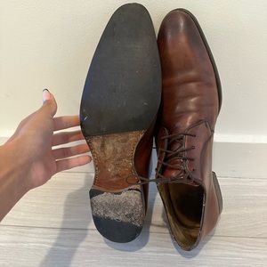 Brown dress shoes